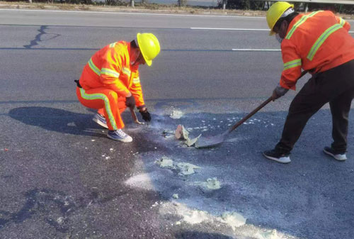 麻江公路下沉注浆加固